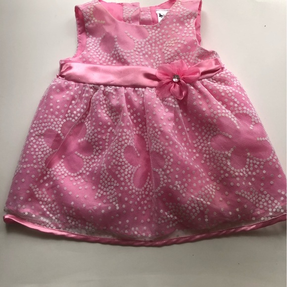 Pink Floral Baby Dress - Picture 1 of 9